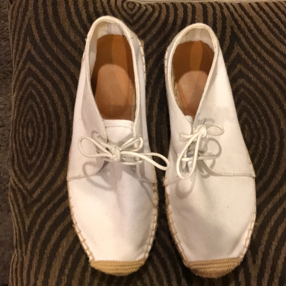 Gap white lace up espadrille